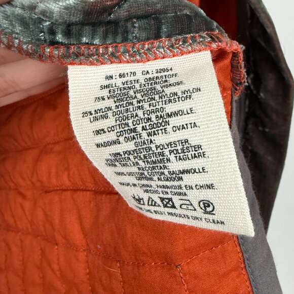 Anthropologie Hei Hei Velvet Relaxed Quilted Jacket Grey XS - Picture 9 of 10